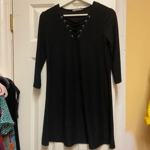 Black Crisscross Dress